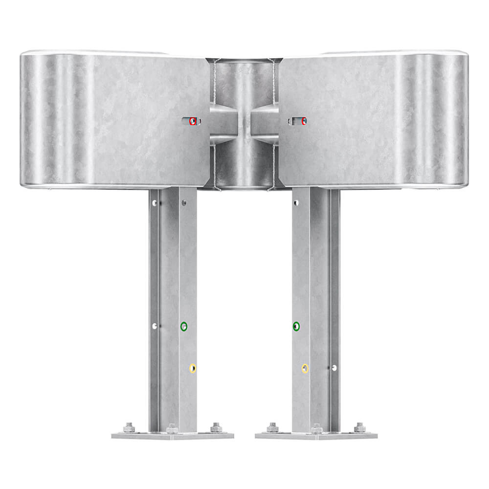 Außenwinkel-Komplett-Bausatz M75-1SP, 77 cm Seitenlänge, Aufschrauben, Stahl, Profil B – Bild 4