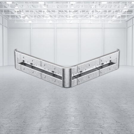 Außenwinkel-Komplett-Bausatz, 127 cm Seitenlänge, zur Wandbefestigung, zum Anschrauben