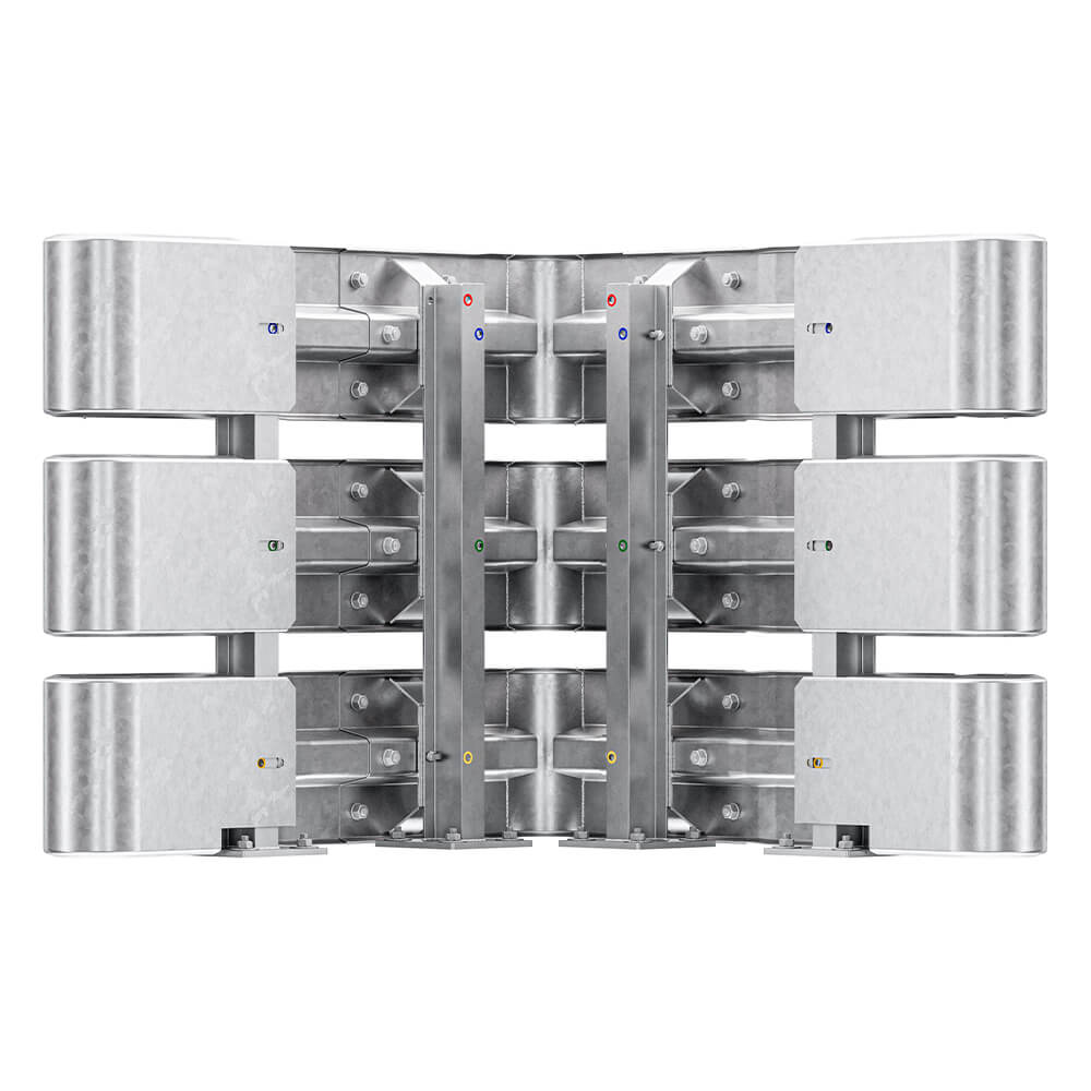 Außenwinkel-Komplett-Bausatz M100-3SP, 127cm Seitenlänge, Aufschrauben, Stahl, Profil B – Bild 4