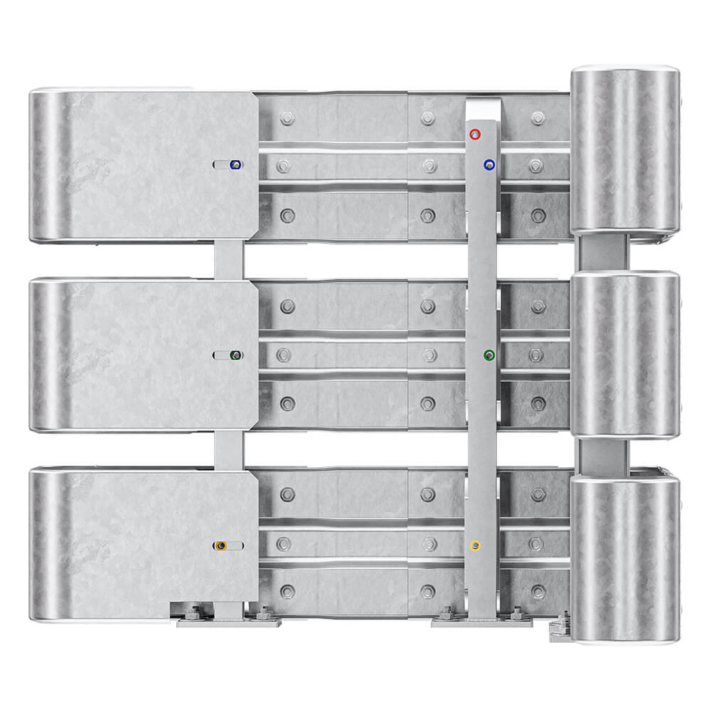 Außenwinkel-Komplett-Bausatz M100-3SP, 127cm Seitenlänge, Aufschrauben, Stahl, Profil B – Bild 6