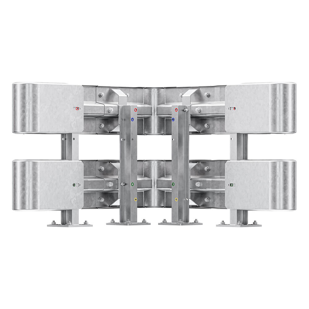 Außenwinkel-Komplett-Bausatz M75-2SP, 127 cm Seitenlänge, Aufschrauben, Stahl, Profil B – Bild 4
