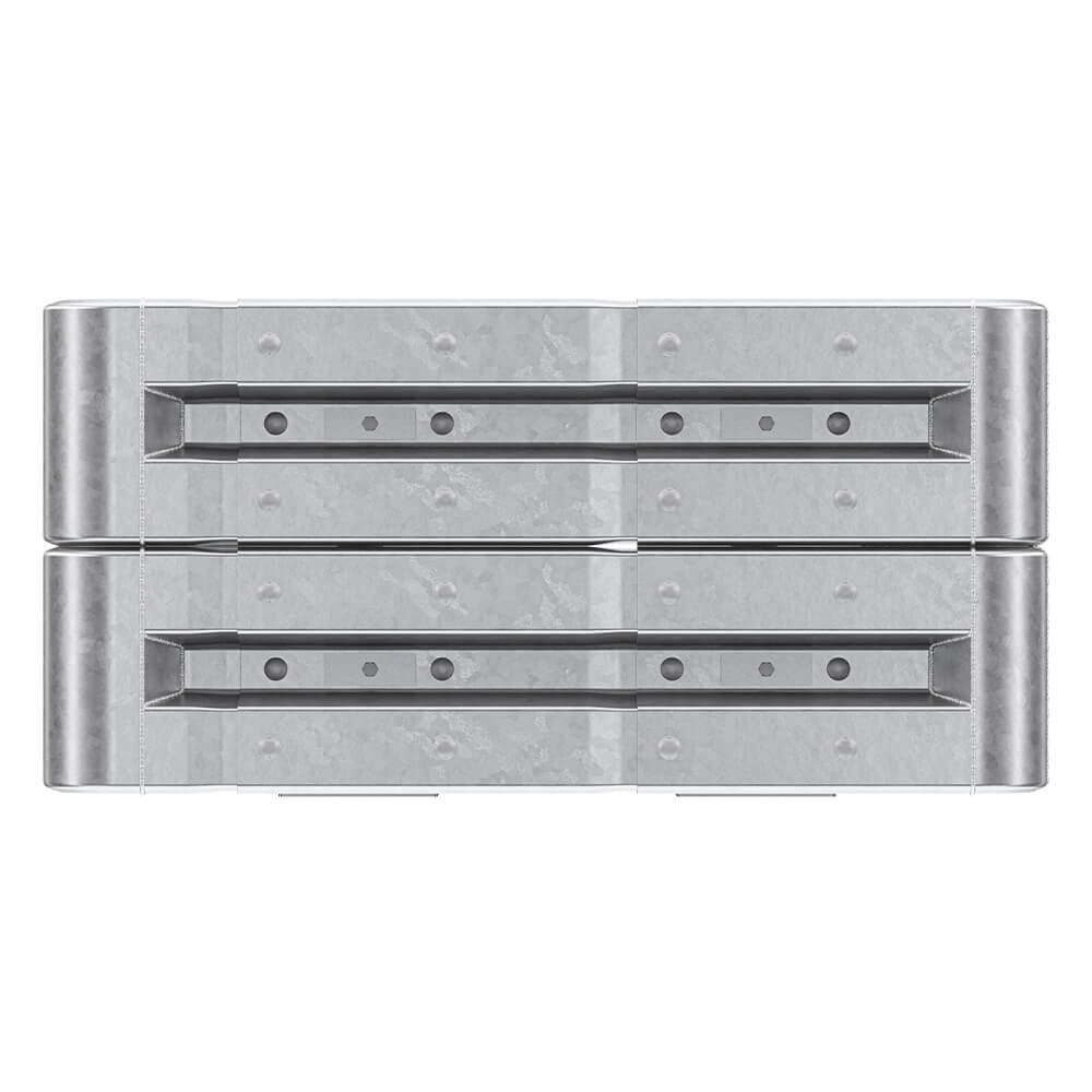Außenwinkel-Komplett-Bausatz M50-2SP, 127 cm Seitenlänge, Aufschrauben, Stahl, Profil B – Bild 7