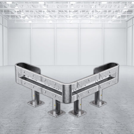 Außenwinkel-Komplett-Bausatz M50-1SP, 127 cm Seitenlänge, Aufschrauben, Stahl, Profil B