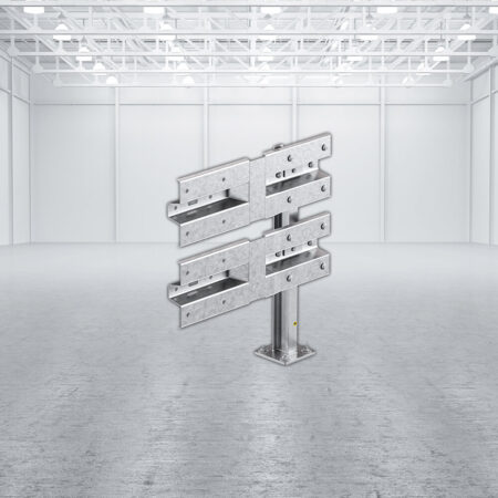 Leitplanken Verlängerungs-Bausatz Knickplanke M100-2SP, Aufschrauben, Stahl, Profil B