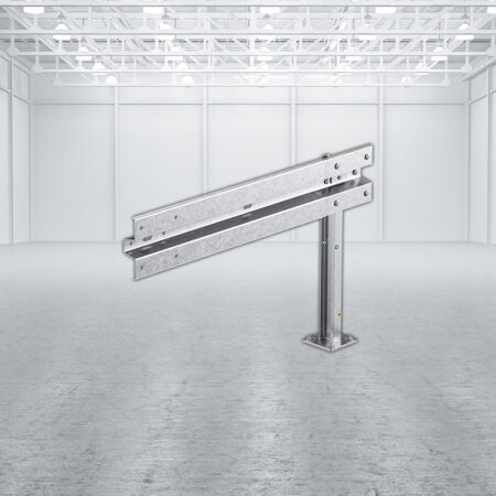 Leitplanken Verlängerungs-Bausatz M100-1SP, 1,33 m, zum Aufschrauben, Stahl, Profil B