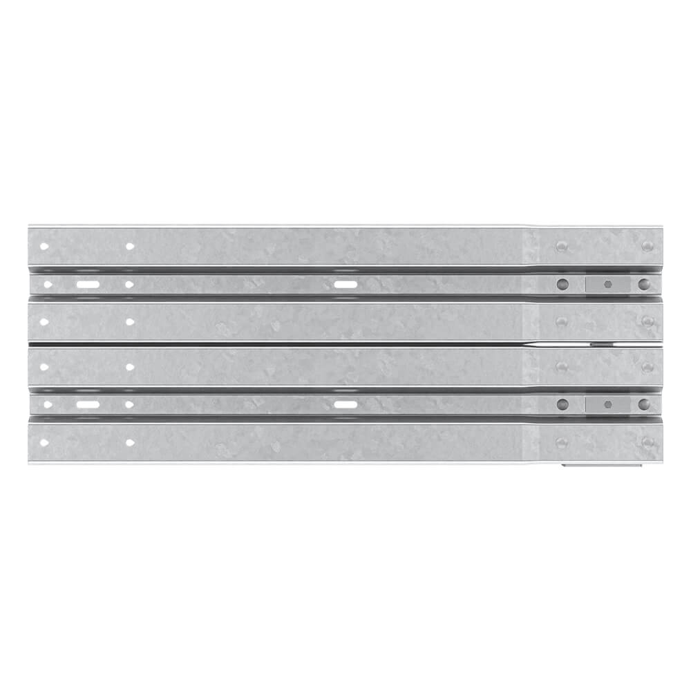 Leitplanken Verlängerungs-Bausatz M50-2SP, 1,33 m, zum Aufschrauben, Stahl, Profil B – Bild 3