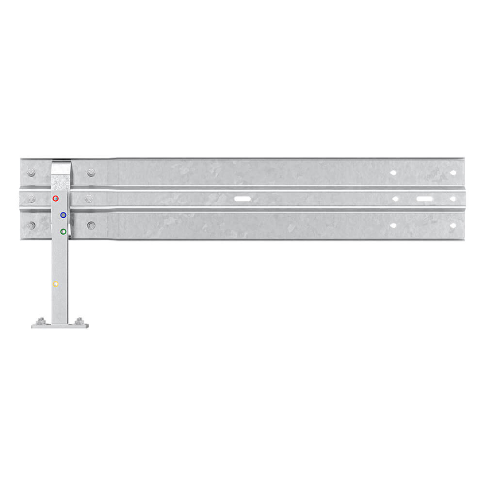 Leitplanken Verlängerungs-Bausatz M50-1SP, 1,33 m, zum Aufschrauben, Stahl, Profil B – Bild 4