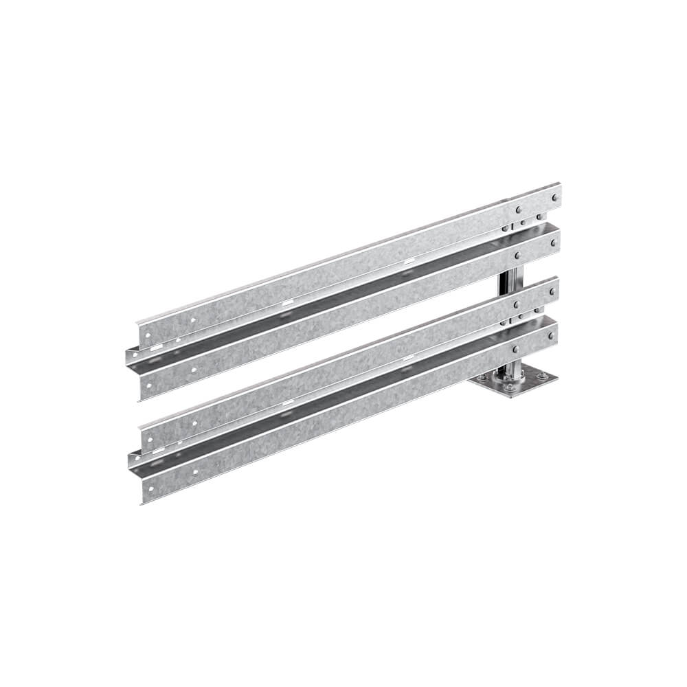 Leitplanken-Ergänzungs-Bausatz, Sigma-75, 2SP, 200 cm, aufdübeln, Stahl, Profil B – Bild 2