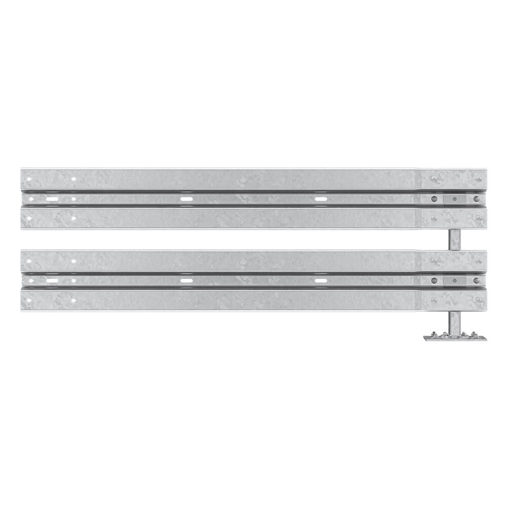 Leitplanken-Ergänzungs-Bausatz, Sigma-75, 2SP, 200 cm, aufdübeln, Stahl, Profil B – Bild 3
