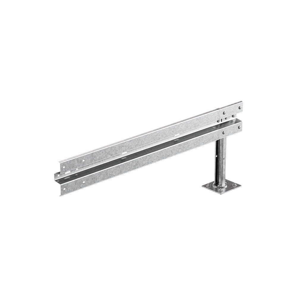 Leitplanken-Ergänzungs-Bausatz, Sigma-75, 1SP, 200 cm, aufdübeln, Stahl, Profil B – Bild 2