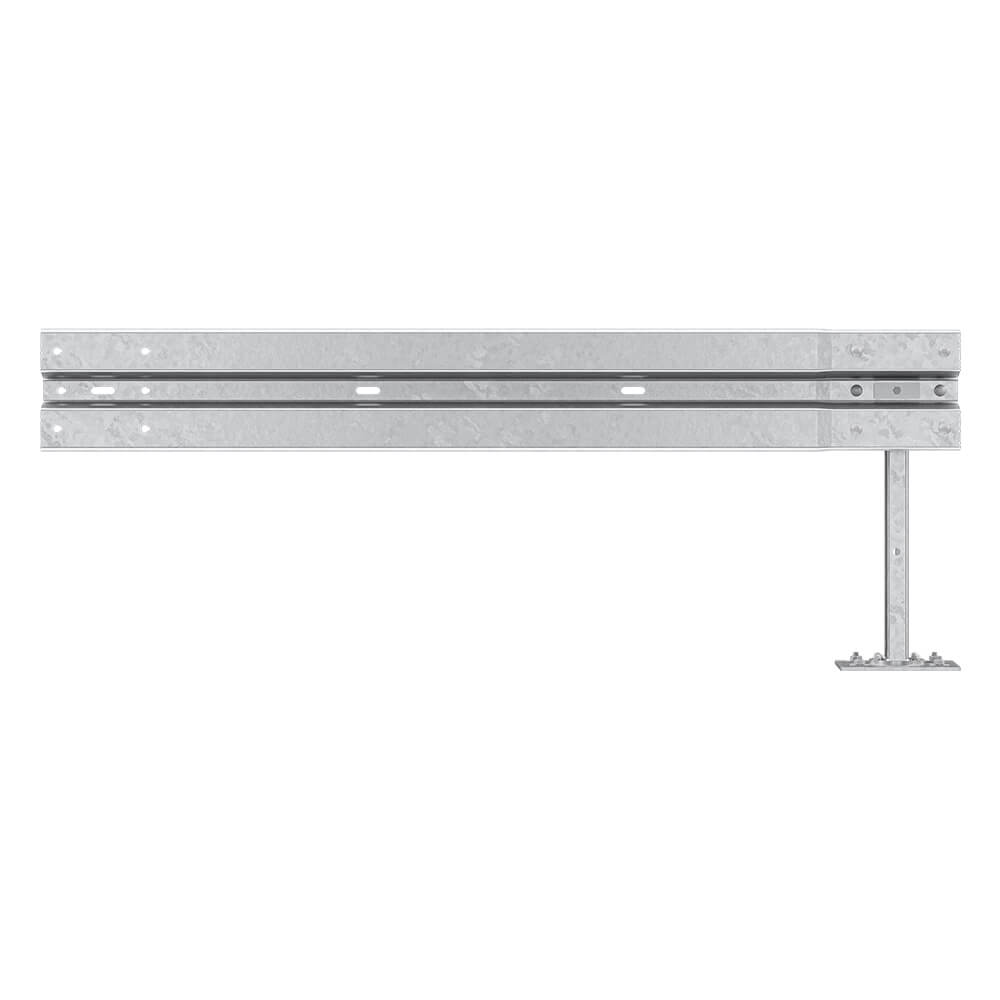 Leitplanken-Ergänzungs-Bausatz, Sigma-75, 1SP, 200 cm, aufdübeln, Stahl, Profil B – Bild 3