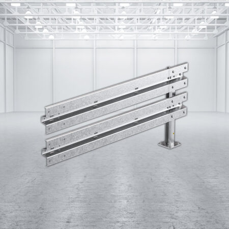 Leitplanken Verlängerungs-Bausatz M100-2SP, 2 m, zum Aufschrauben, Stahl, Profil B