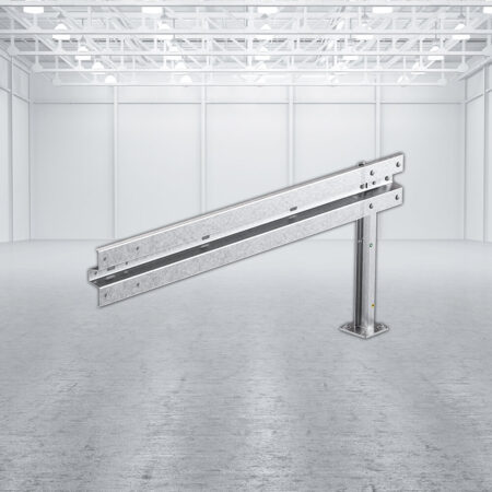 Leitplanken Verlängerungs-Bausatz M100-1SP, 2 m, zum Aufschrauben, Stahl, Profil B