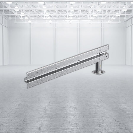 Leitplanken Verlängerungs-Bausatz M50-1SP, 2 m, zum Aufschrauben, Stahl, Profil B