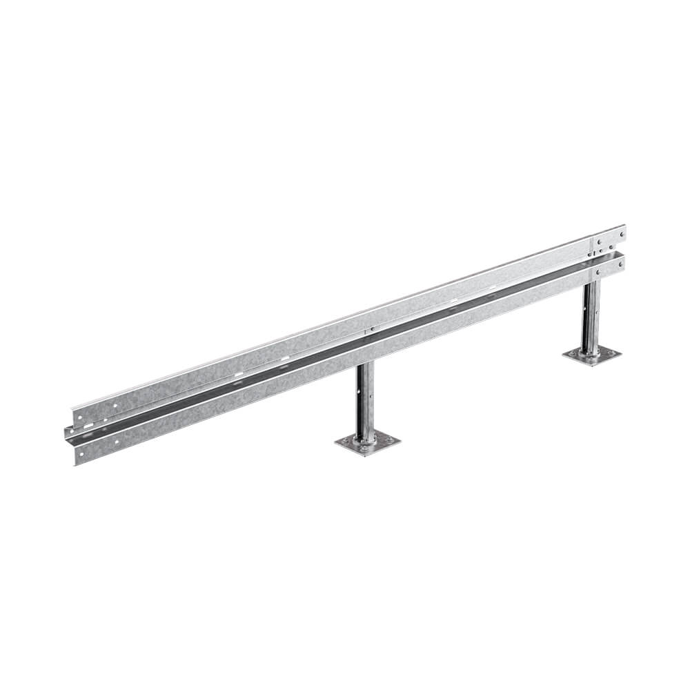 Leitplanken-Ergänzungs-Bausatz, Sigma-75, 1SP, 400 cm, aufdübeln, Stahl, Profil B – Bild 2