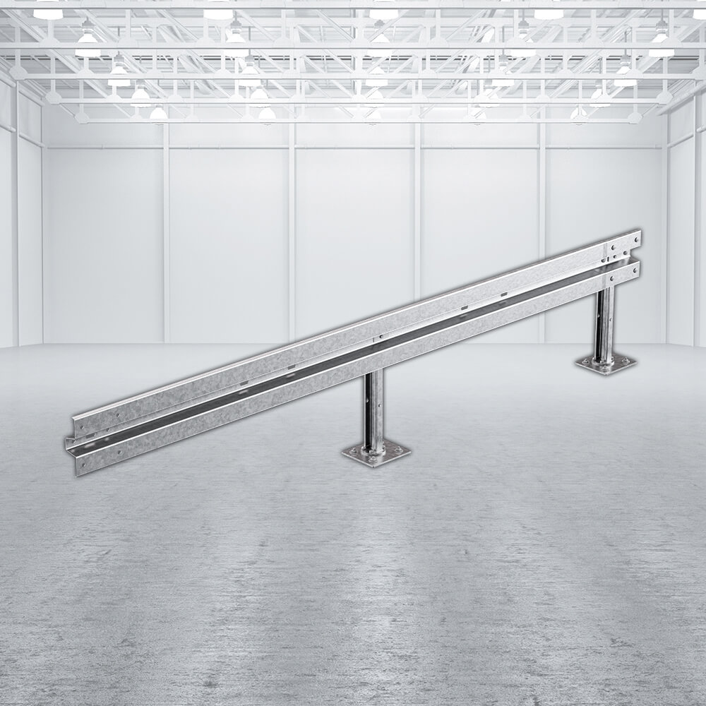 Leitplanken-Ergänzungs-Bausatz, Sigma-75, 1SP, 400 cm, aufdübeln, Stahl, Profil B