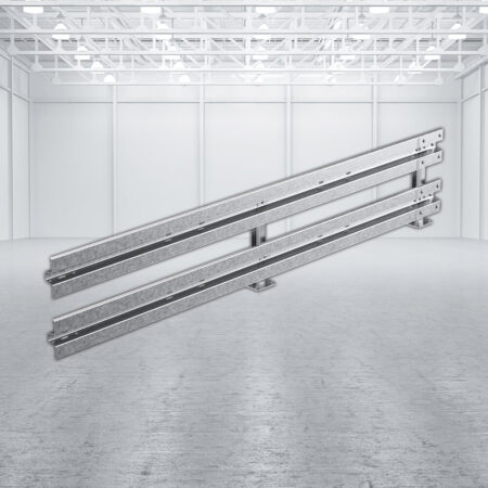 Leitplanken Verlängerungs-Bausatz M75-2SP, 4 m, zum Aufschrauben, Stahl, Profil B