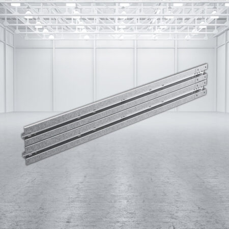 Leitplanken Verlängerungs-Bausatz M50-2SP, 4 m, zum Aufschrauben, Stahl, Profil B