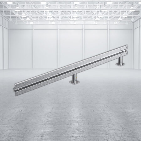 Leitplanken Verlängerungs-Bausatz M50-1SP, 4 m, zum Aufschrauben, Stahl, Profil B