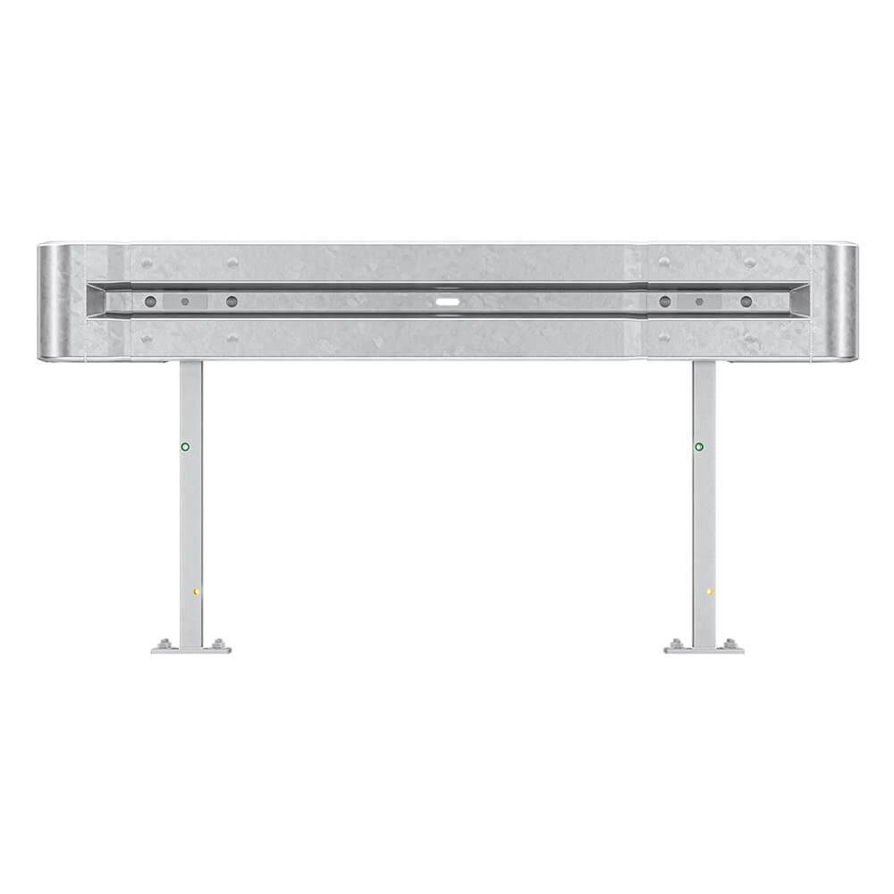 Leitplanken Komplett-Bausatz M100-1SP, 2,13 m, zum Aufschrauben, Stahl, Profil B – Bild 3