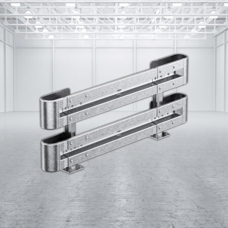 Leitplanken Komplett-Bausatz M75-2SP, 2,13 m, zum Aufschrauben, Stahl, Profil B