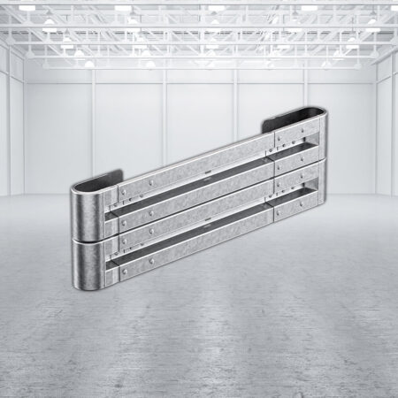 Leitplanken Komplett-Bausatz M50-2SP, 2,13 m, zum Aufschrauben, Stahl, Profil B