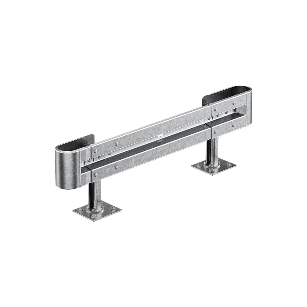 Leitplanken-Komplett-Bausatz, Sigma-51,5, 1SP, 213 cm, aufdübeln, Stahl, Profil B – Bild 2