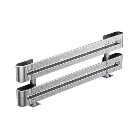 Alternative view of Leitplanken Komplett-Bausatz M75-2SP, 2,8 m, zum Aufschrauben, Stahl, Profil B