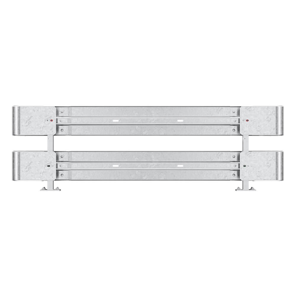 Leitplanken Komplett-Bausatz M75-2SP, 2,8 m, zum Aufschrauben, Stahl, Profil B – Bild 4