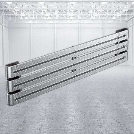 Leitplanken Komplett-Bausatz M100-3SP, 4,8 m, zum Aufschrauben, Stahl, Profil B