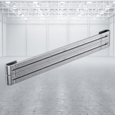 Leitplanken Komplett-Bausatz M50-2SP, 4,8 m, zum Aufschrauben, Stahl, Profil B