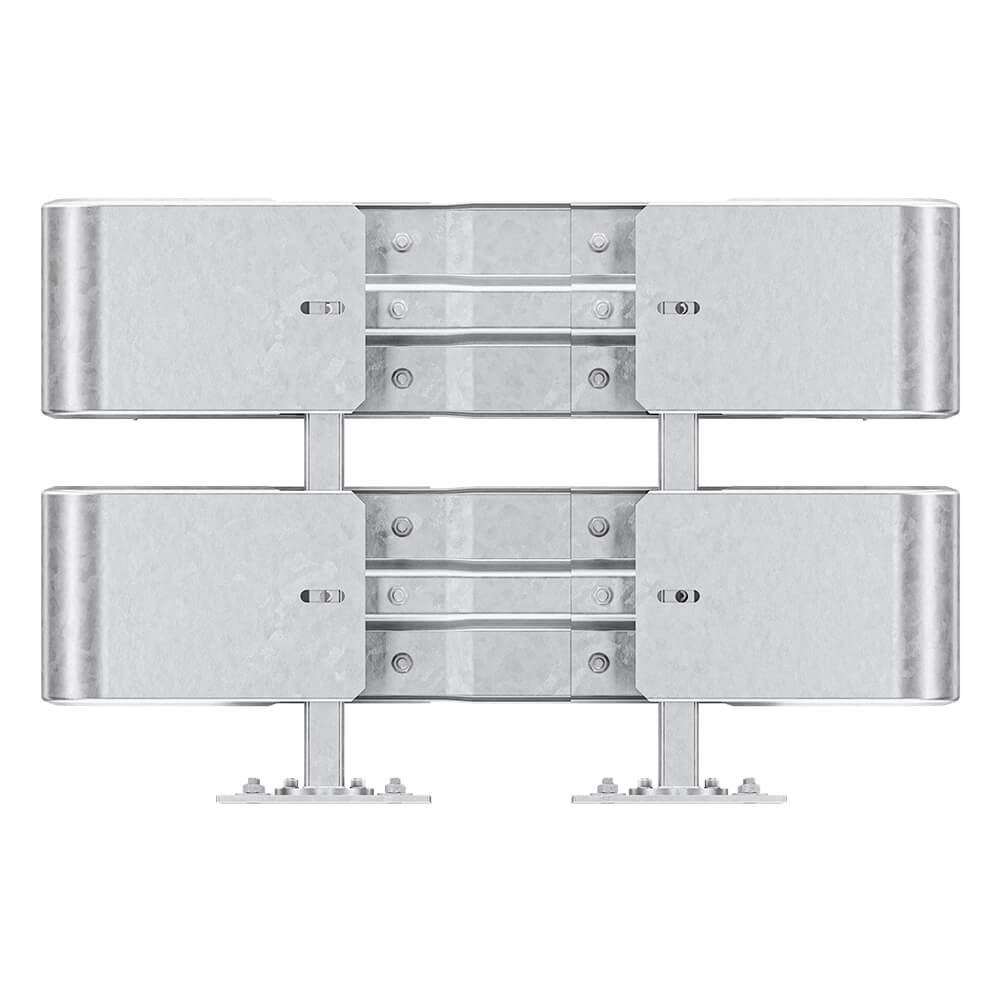 Leitplanken-Komplett-Bausatz, Sigma-75, 2SP, 130 cm, aufdübeln, Stahl, Profil B – Bild 4
