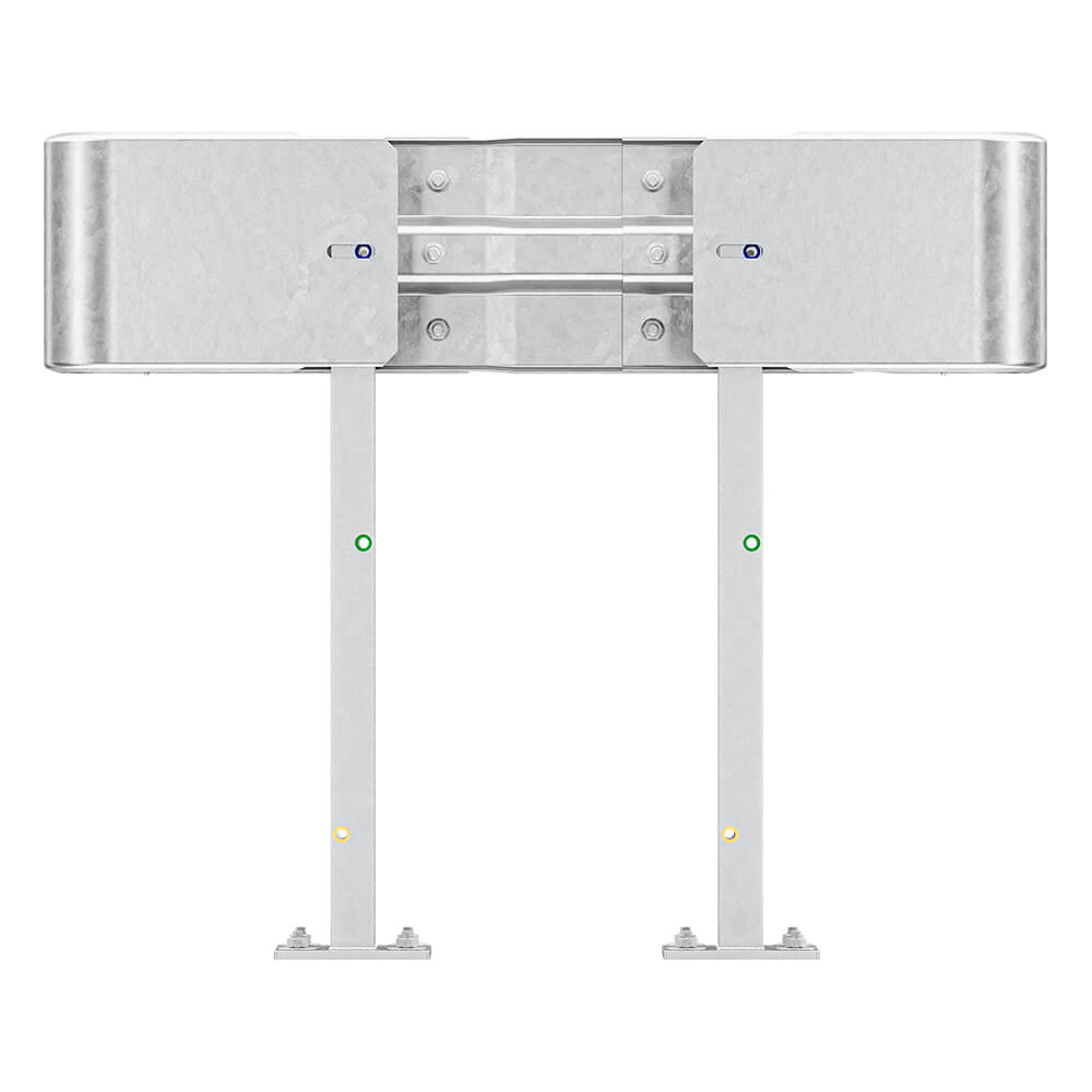 Leitplanken Komplett-Bausatz M100-1SP, 1,3 m, zum Aufschrauben, Stahl, Profil B – Bild 4