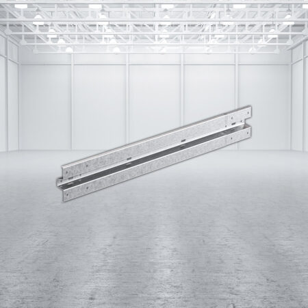 Leitplanke aus Stahl, 2,30 m Länge, mit Profil B nach RAL-RG 620 Standard