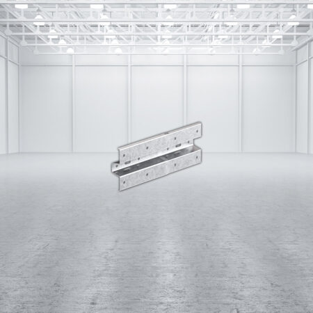 Leitplankenerweiterung aus Stahl, 80 cm lang, verlängert um 50 cm, mit Profil B