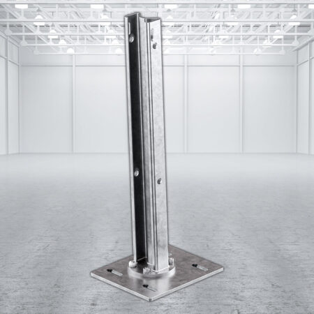 Sigma-100-Pfosten für Leitplanken mit Profil B, 75 cm Höhe, 2-Holm-Beplankung