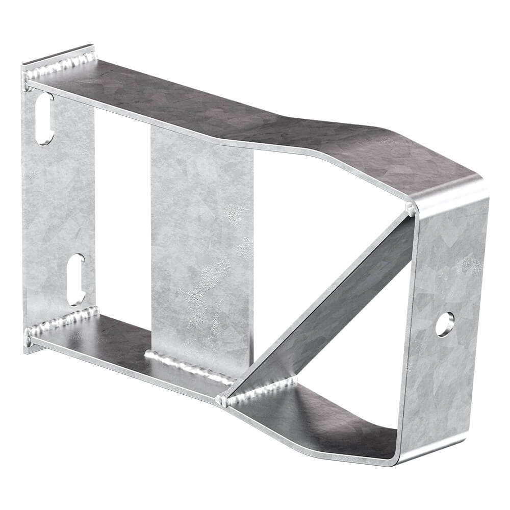 Wandhalter für Stahlleitplanken, 7 x 23 x 40 cm, feuerverzinkt – Bild 2
