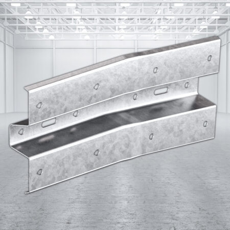 Absenkwinkel mit Profil B, rechter Fahrbahnrand, für Leitplanken