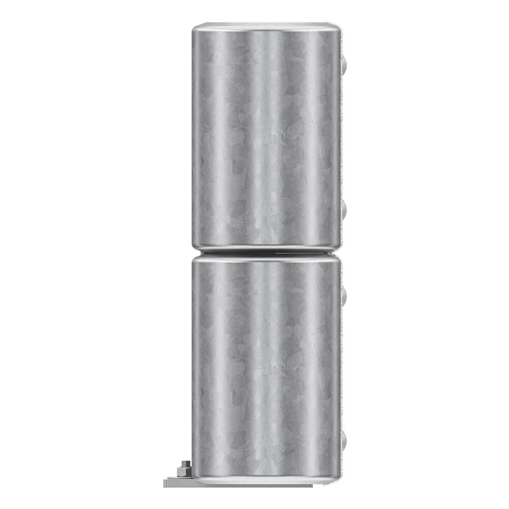 Kürzester Leitplanken-Komplett-Bausatz, M50-2SP, 105 cm, zum Aufschrauben, Stahl, Profil B – Bild 6