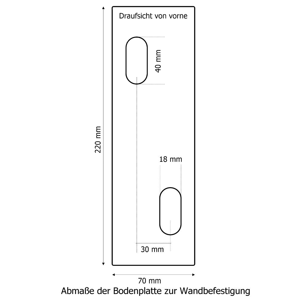 Wandhalter für Stahlleitplanken, 7 x 23 x 40 cm, feuerverzinkt – Bild 12