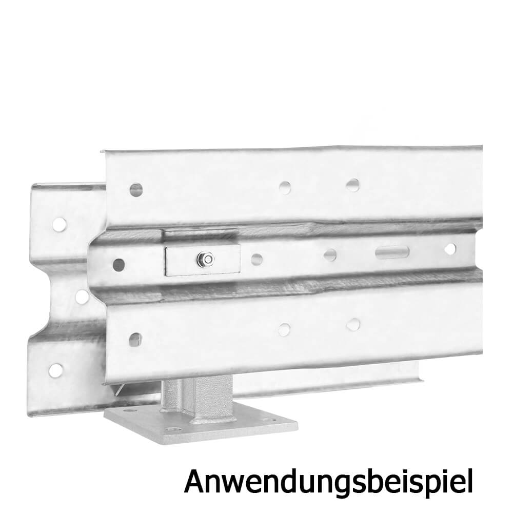 Multi-Pfosten, IPE 100, 25 cm hoch, für Leitplanken, 1SP, Stahl, zum Aufschrauben – Bild 8