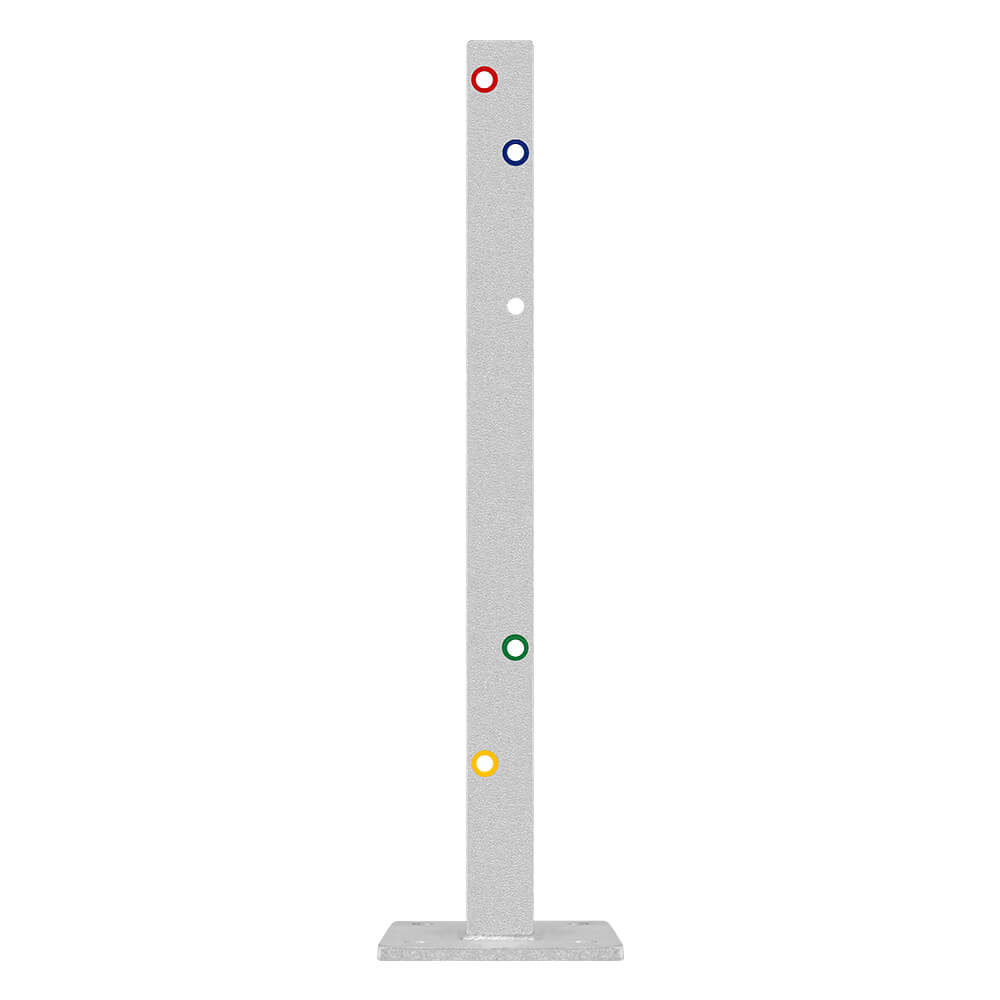 Multi-Pfosten, IPE 100, 75 cm hoch, für Leitplanken, 2SP, Stahl, zum Aufschrauben – Bild 6