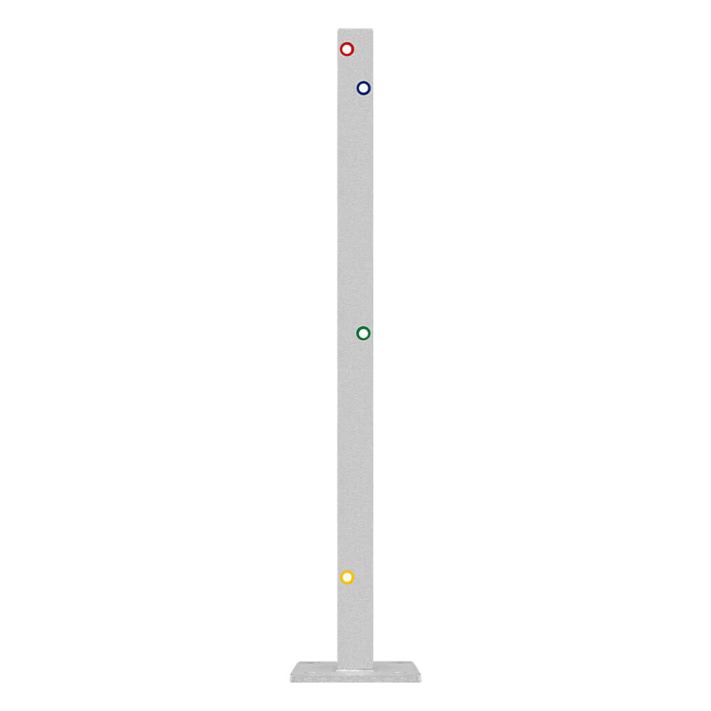 Multi-Pfosten, IPE 100, 100 cm hoch, für Leitplanken, 3SP, Stahl, zum Aufschrauben – Bild 6