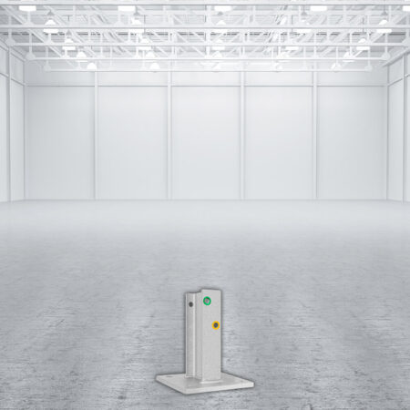 Multi-Pfosten, IPE 100, 25 cm hoch, für Leitplanken, 1SP, Stahl, zum Aufschrauben