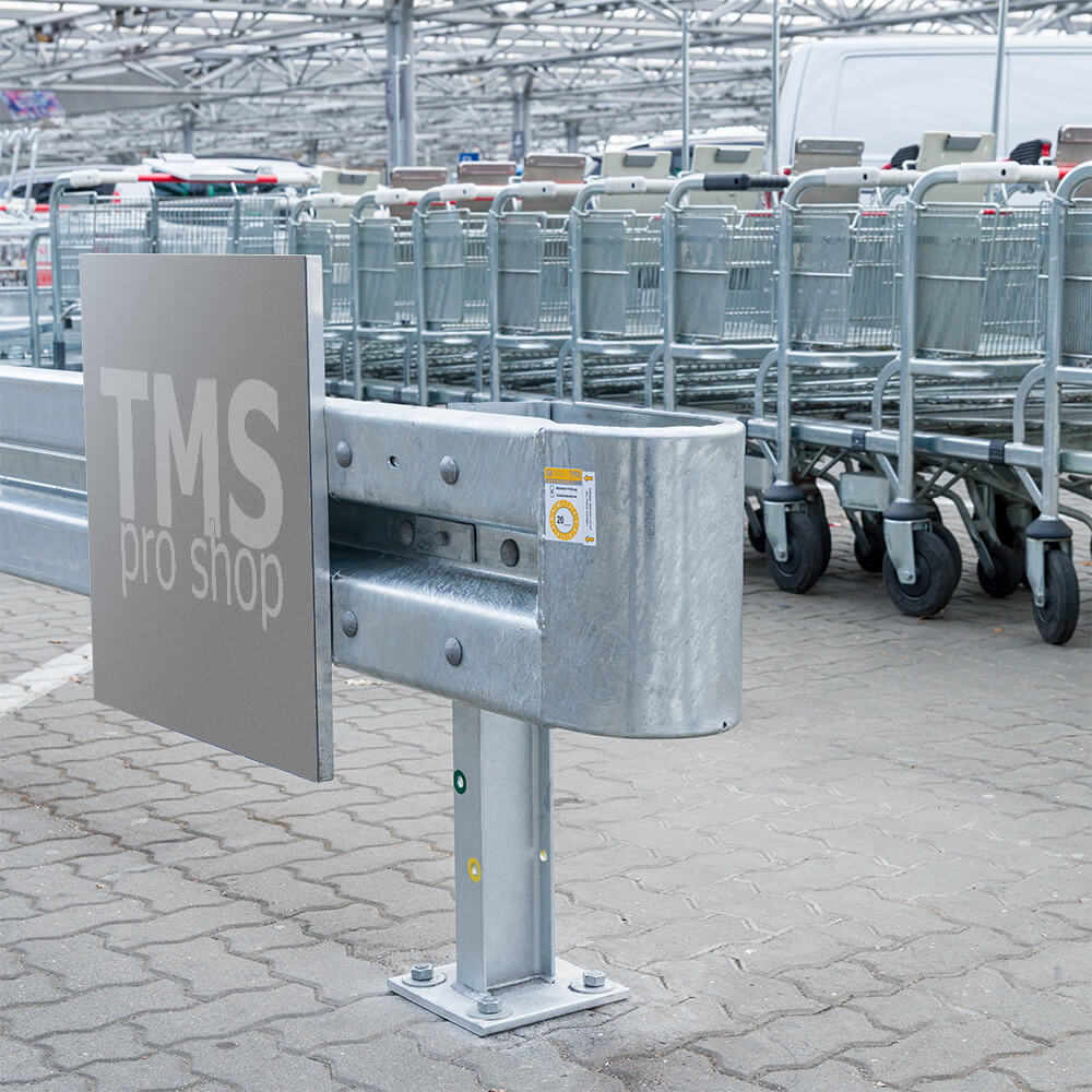 Multi-Pfosten, IPE 100, 75 cm hoch, für Leitplanken, 2SP, Stahl, zum Aufschrauben – Bild 10