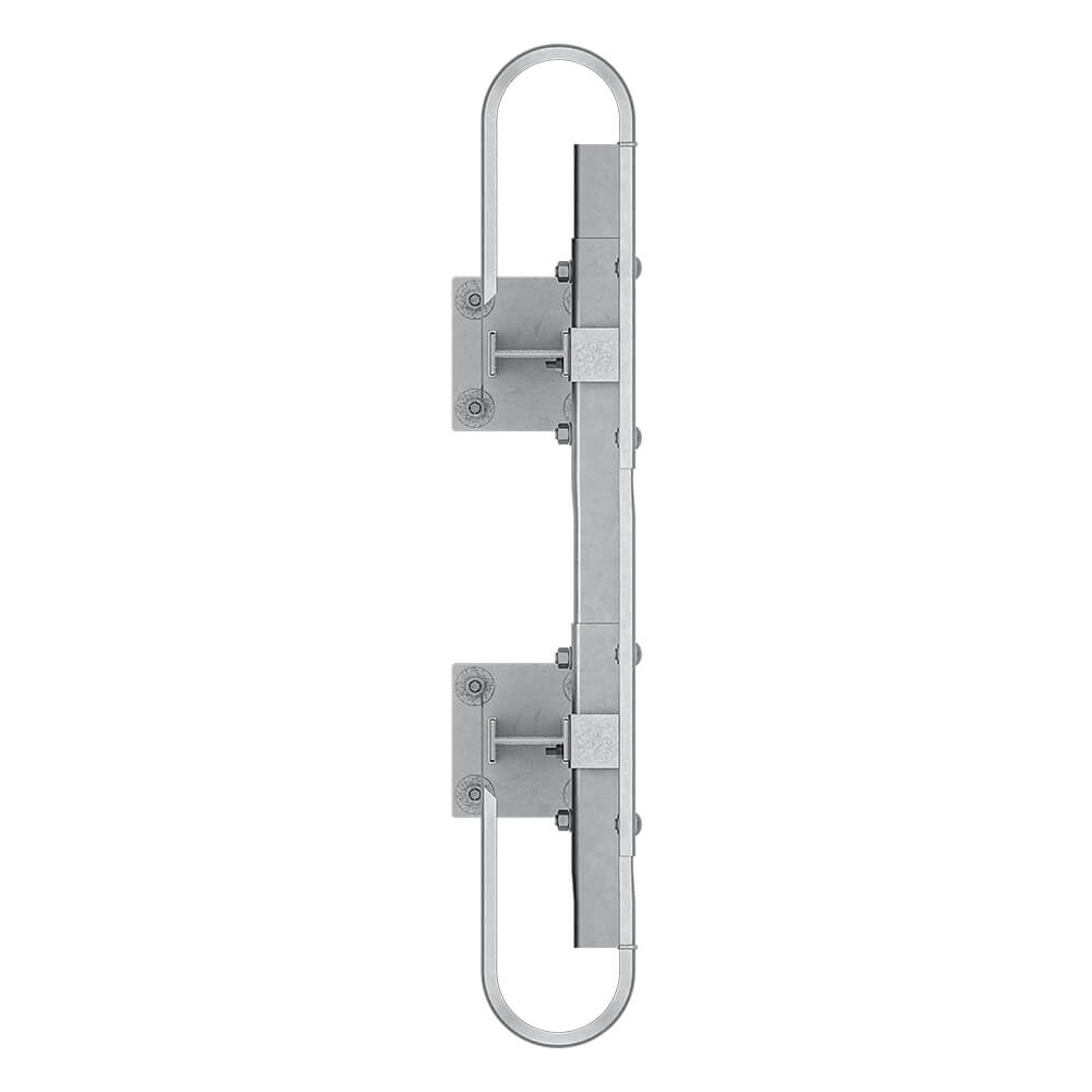 Leitplanken Komplett-Bausatz M100-1SP, 1,3 m, zum Aufschrauben, Stahl, Profil B