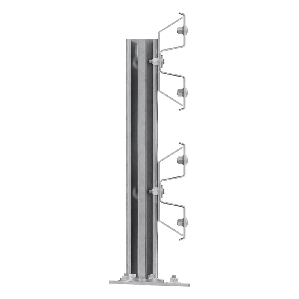 Leitplanken-Ergänzungs-Bausatz, Sigma-75, 2SP, 200 cm, aufdübeln, Stahl, Profil B