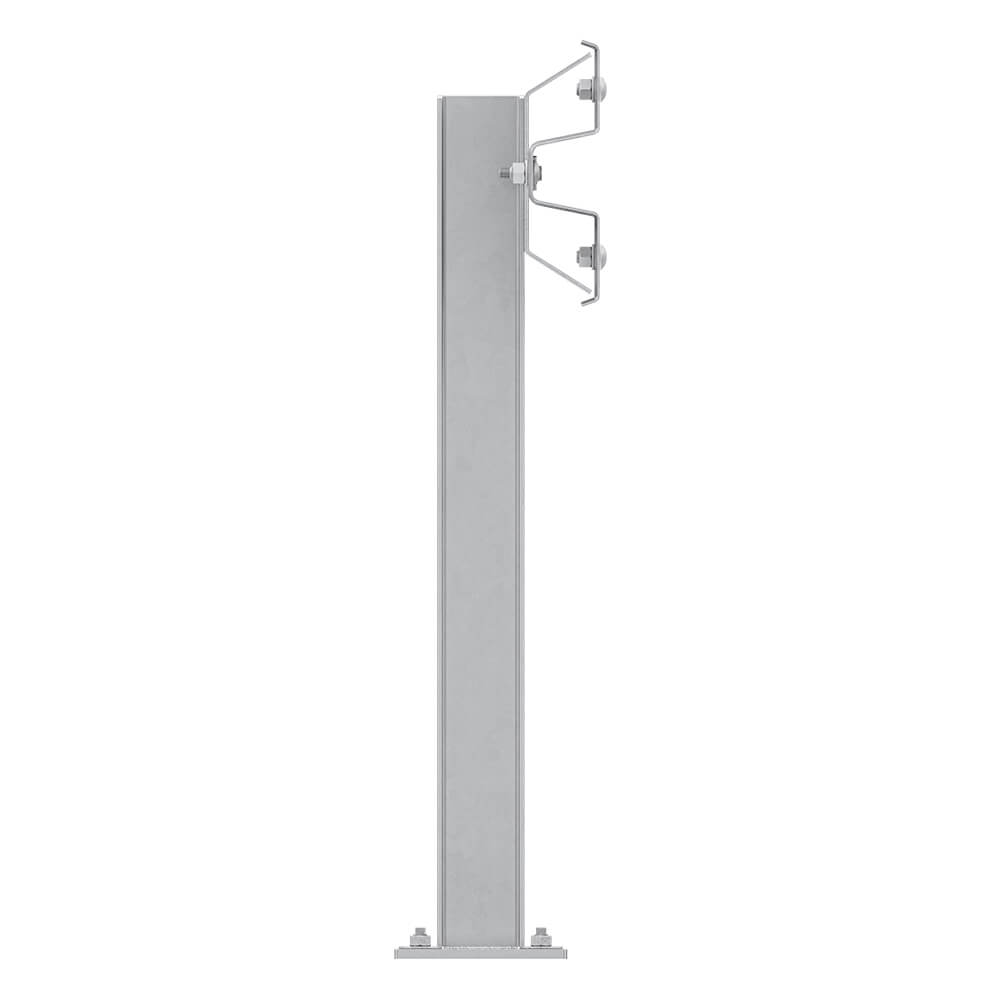 Leitplanken Verlängerungs-Bausatz M100-1SP, 4 m, zum Aufschrauben, Stahl, Profil B