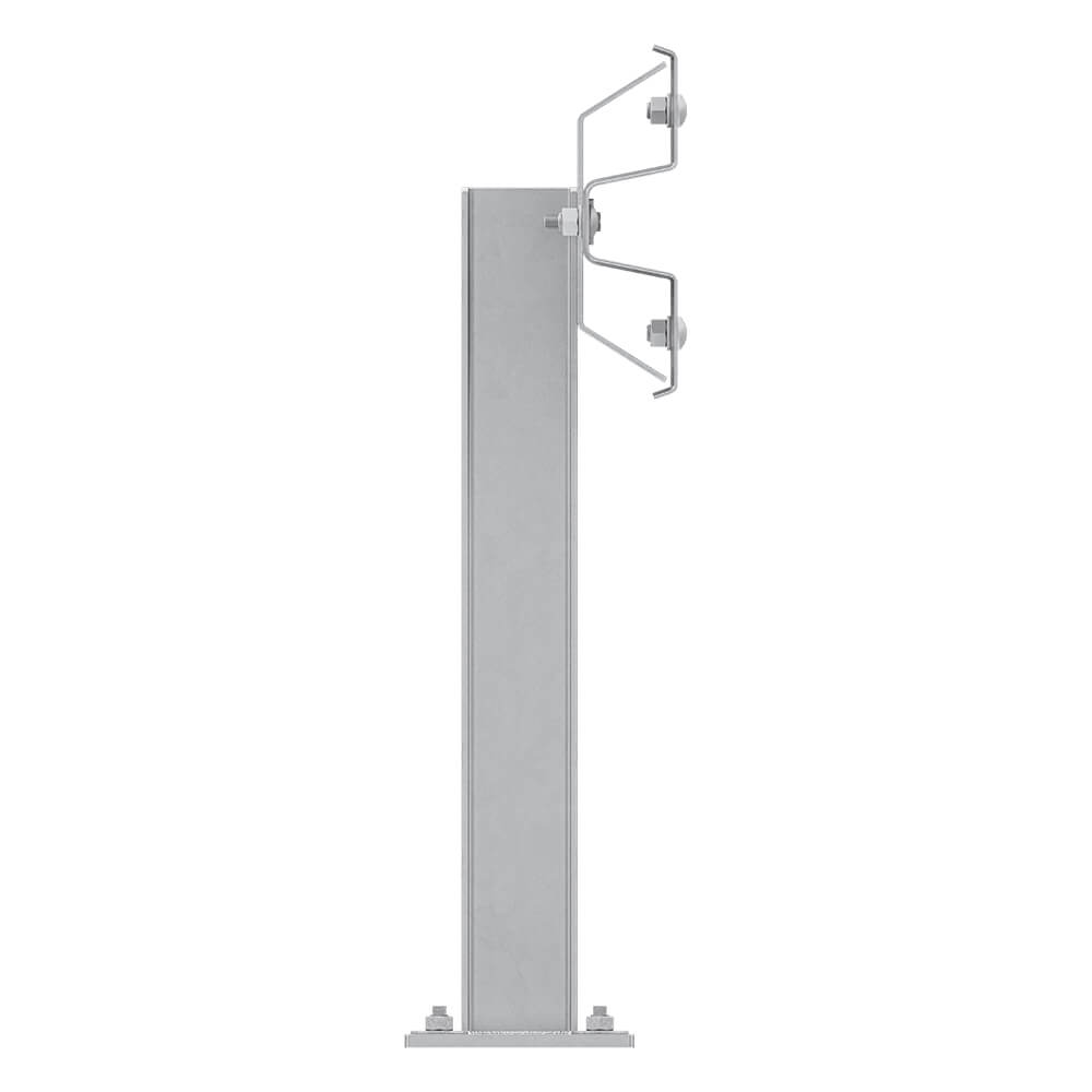 Leitplanken Verlängerungs-Bausatz M75-1SP, 2 m, zum Aufschrauben, Stahl, Profil B