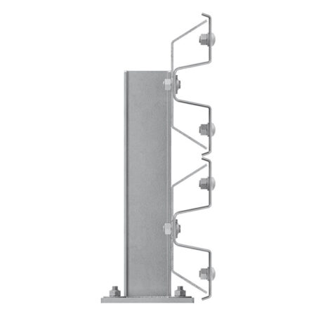 Leitplanken Verlängerungs-Bausatz M50-2SP, 2 m, zum Aufschrauben, Stahl, Profil B